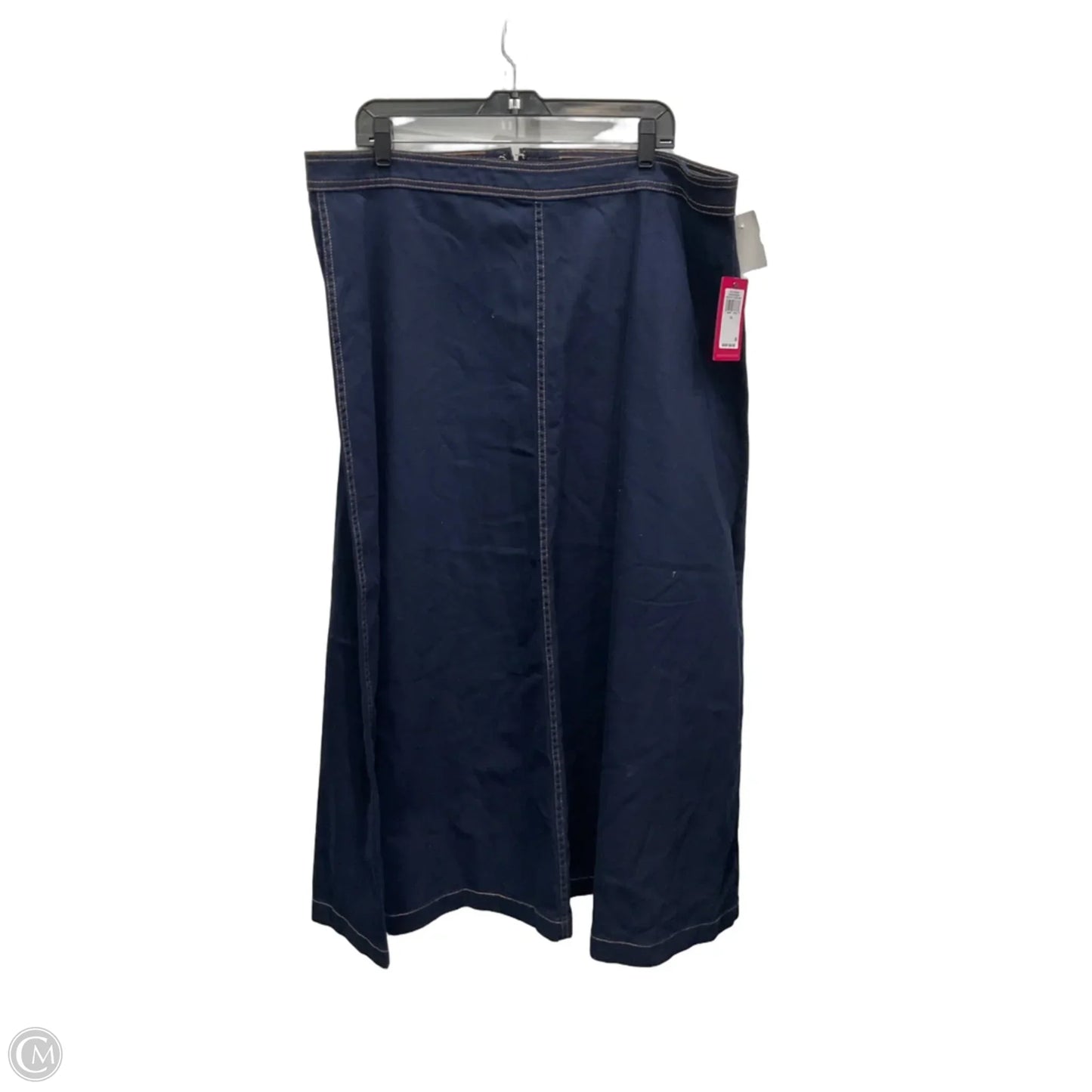 Skirt Maxi By Vince Camuto In Blue Denim, Size: 18