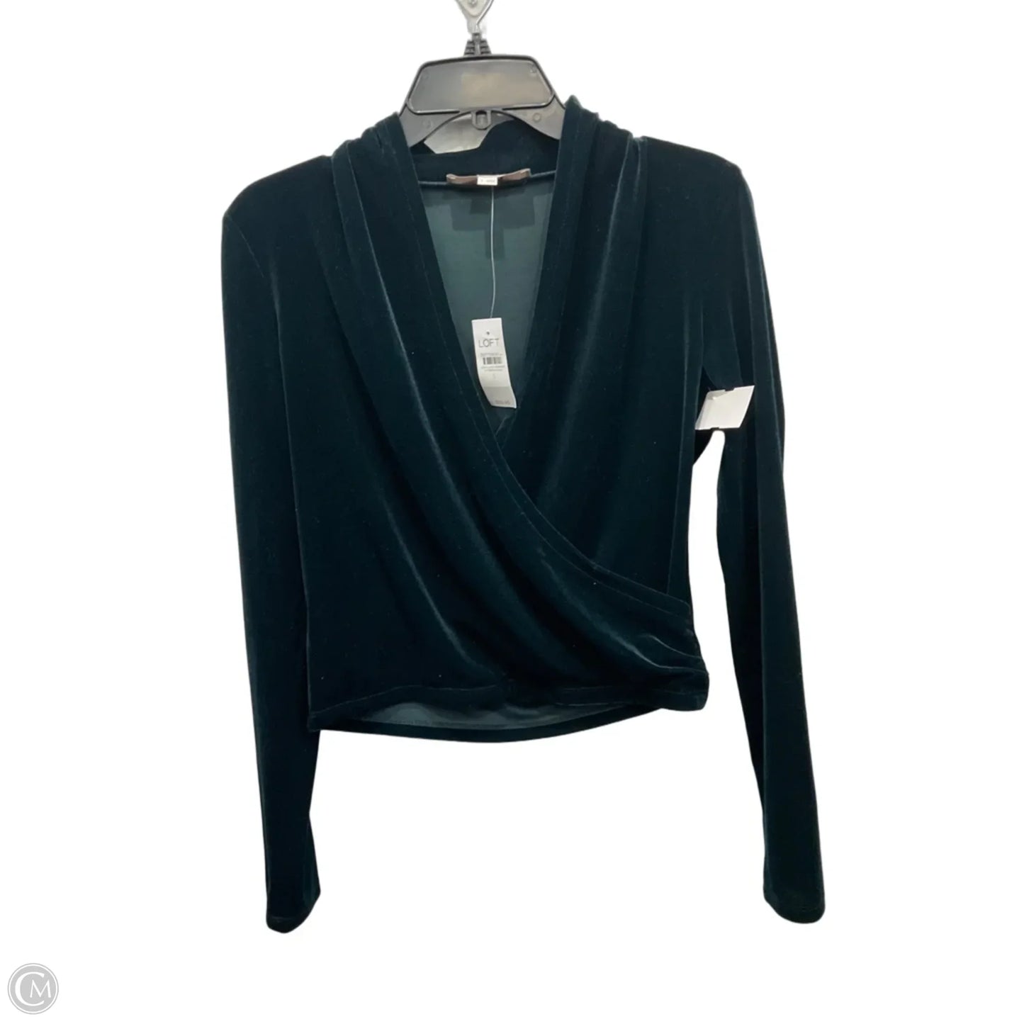 Top Long Sleeve By Loft In Green, Size: S