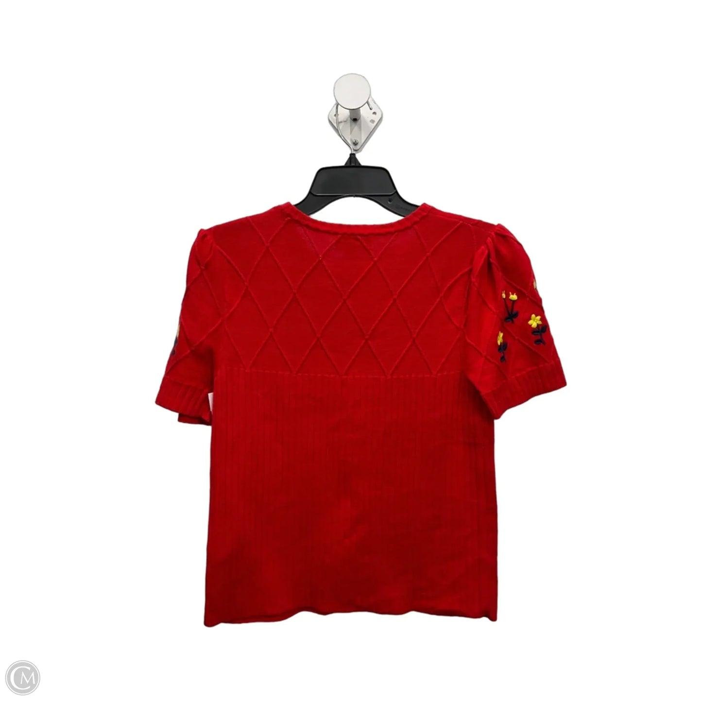 Top Short Sleeve By Cece In Red, Size: S