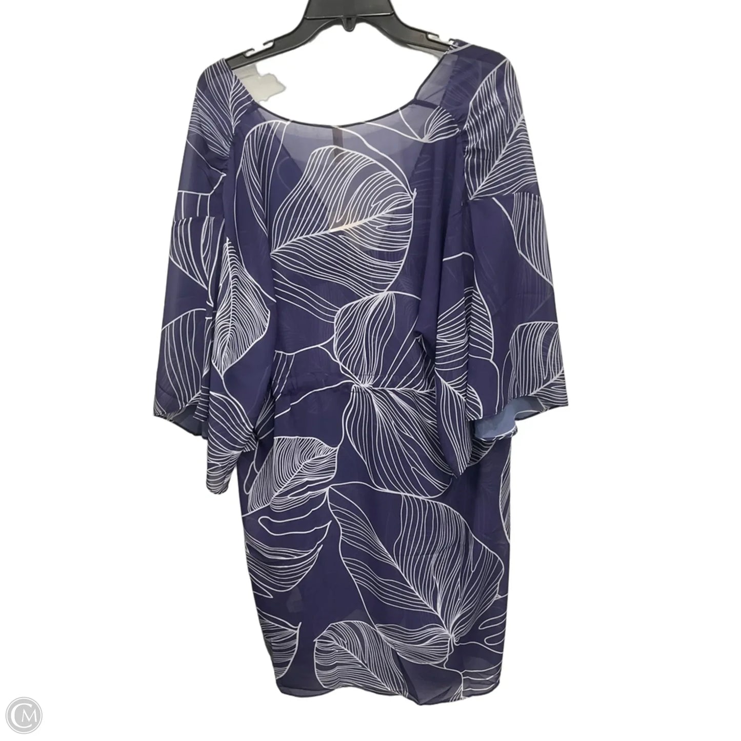 Swimwear Cover-up By Gottex In Purple & White, Size: M