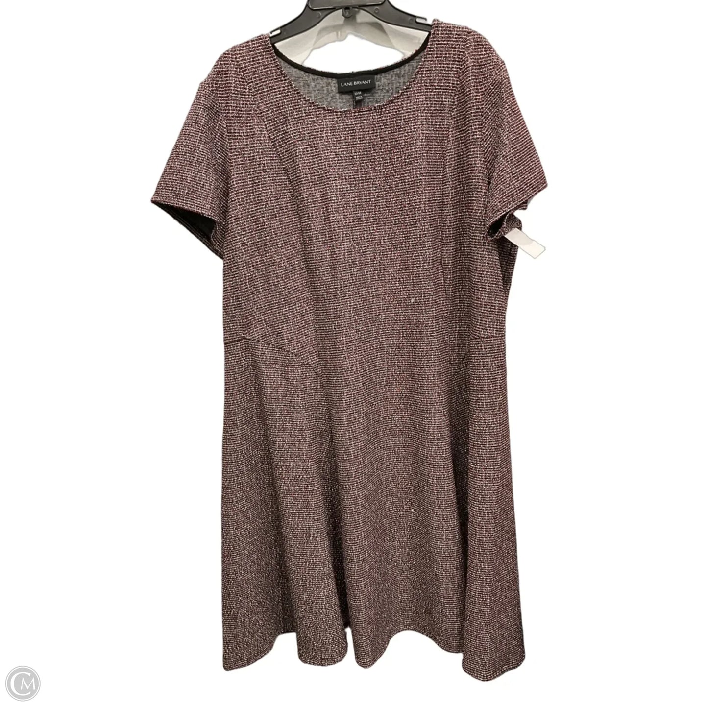 Dress Casual Midi By Lane Bryant In Black & Red, Size: 3