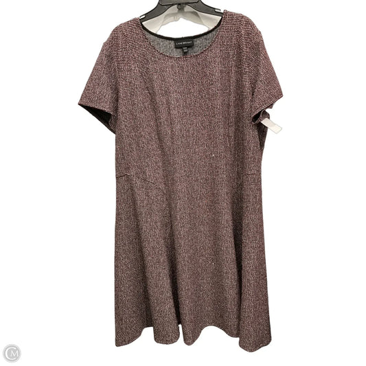 Dress Casual Midi By Lane Bryant In Black & Red, Size: 3