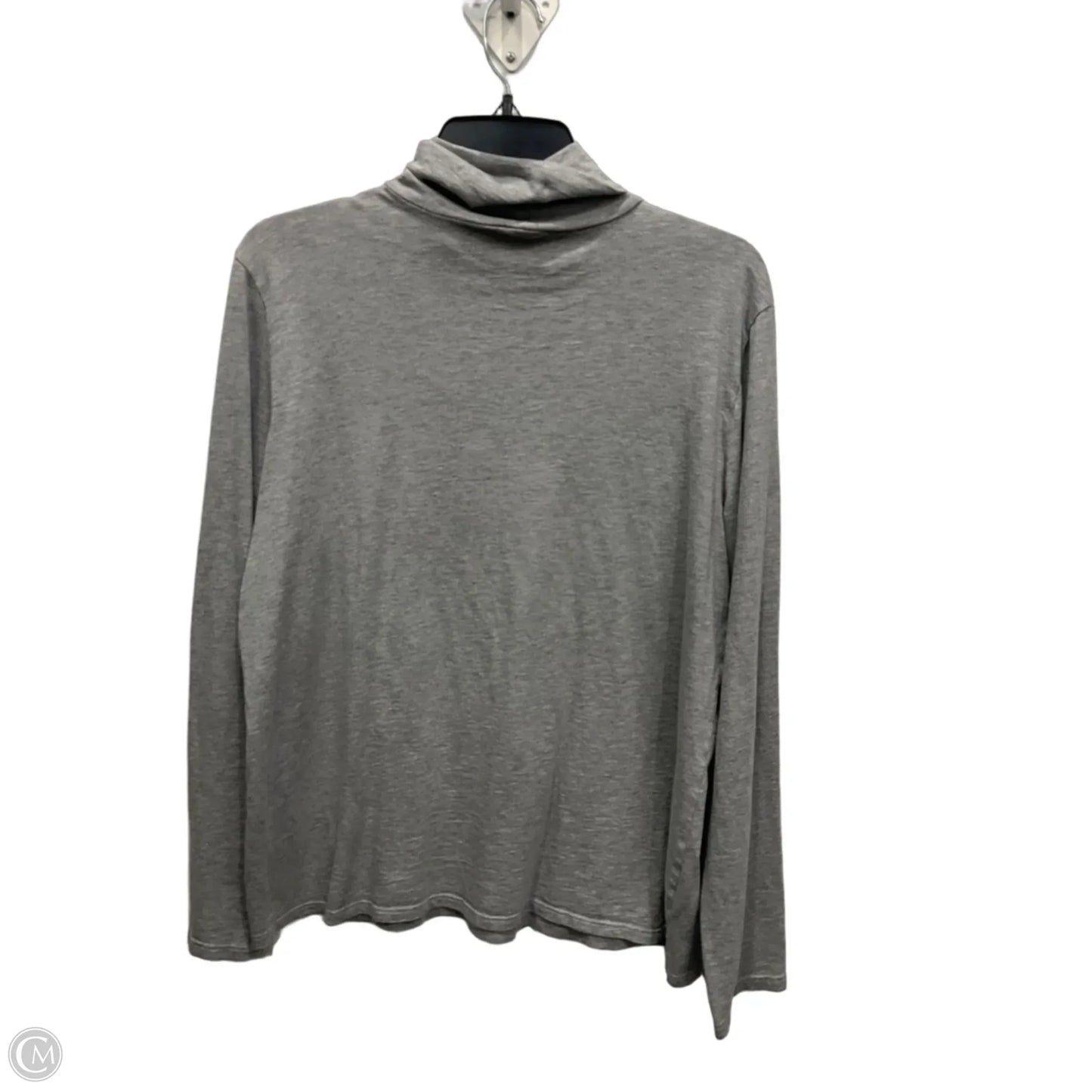 Top Long Sleeve Basic By Chicos In Grey, Size: L