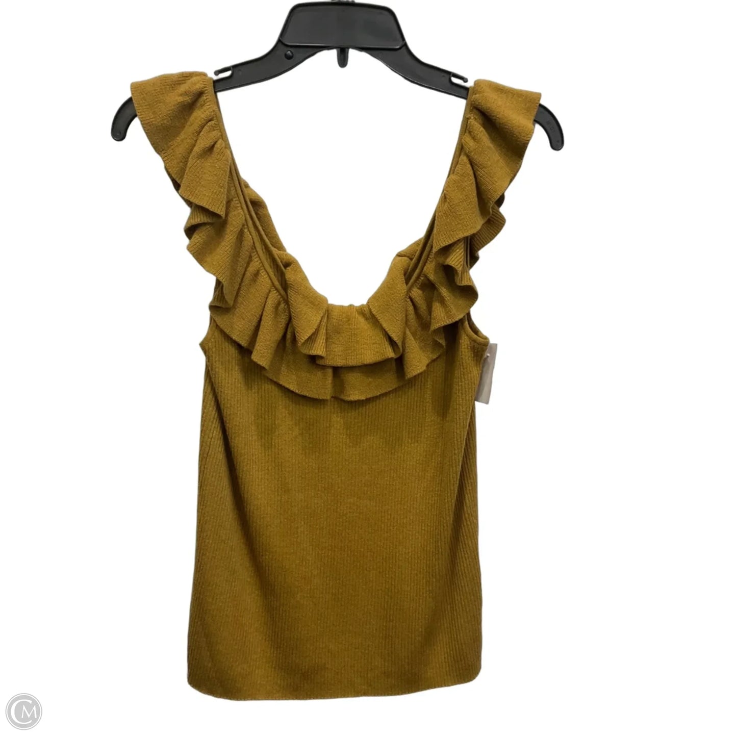 Top Sleeveless By Madewell In Yellow, Size: L