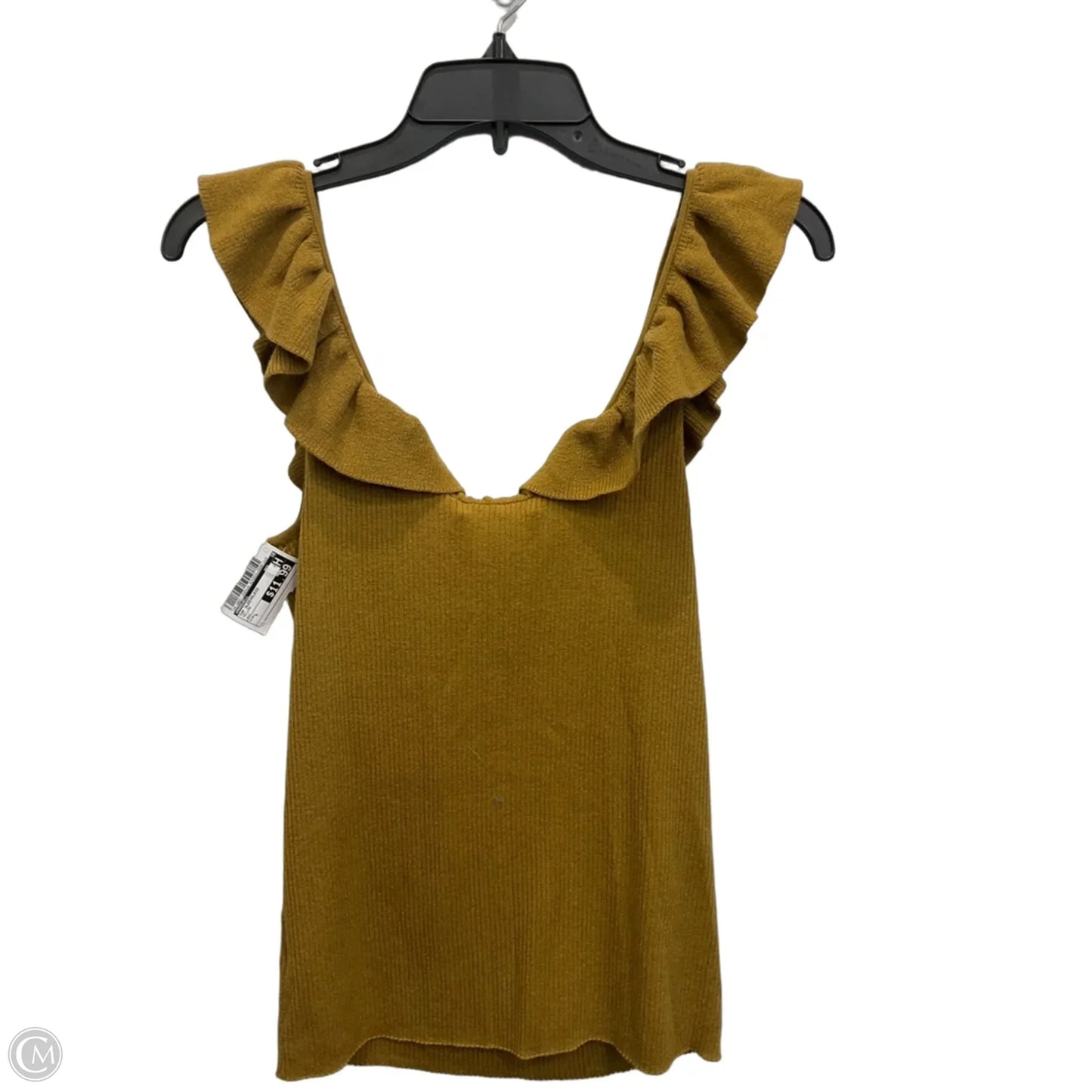 Top Sleeveless By Madewell In Yellow, Size: L