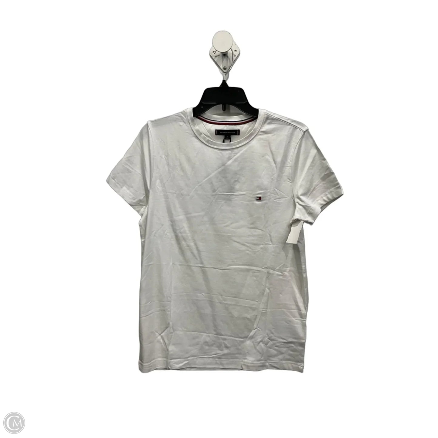 Top Short Sleeve By Tommy Hilfiger In White, Size: M