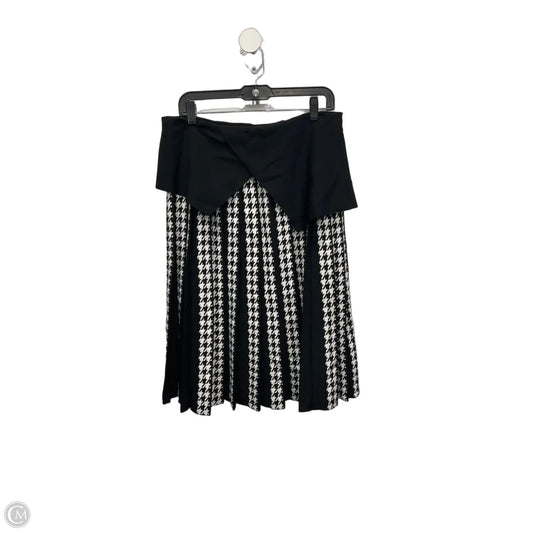 Skirt Midi By Cmb In Black & White, Size: 14