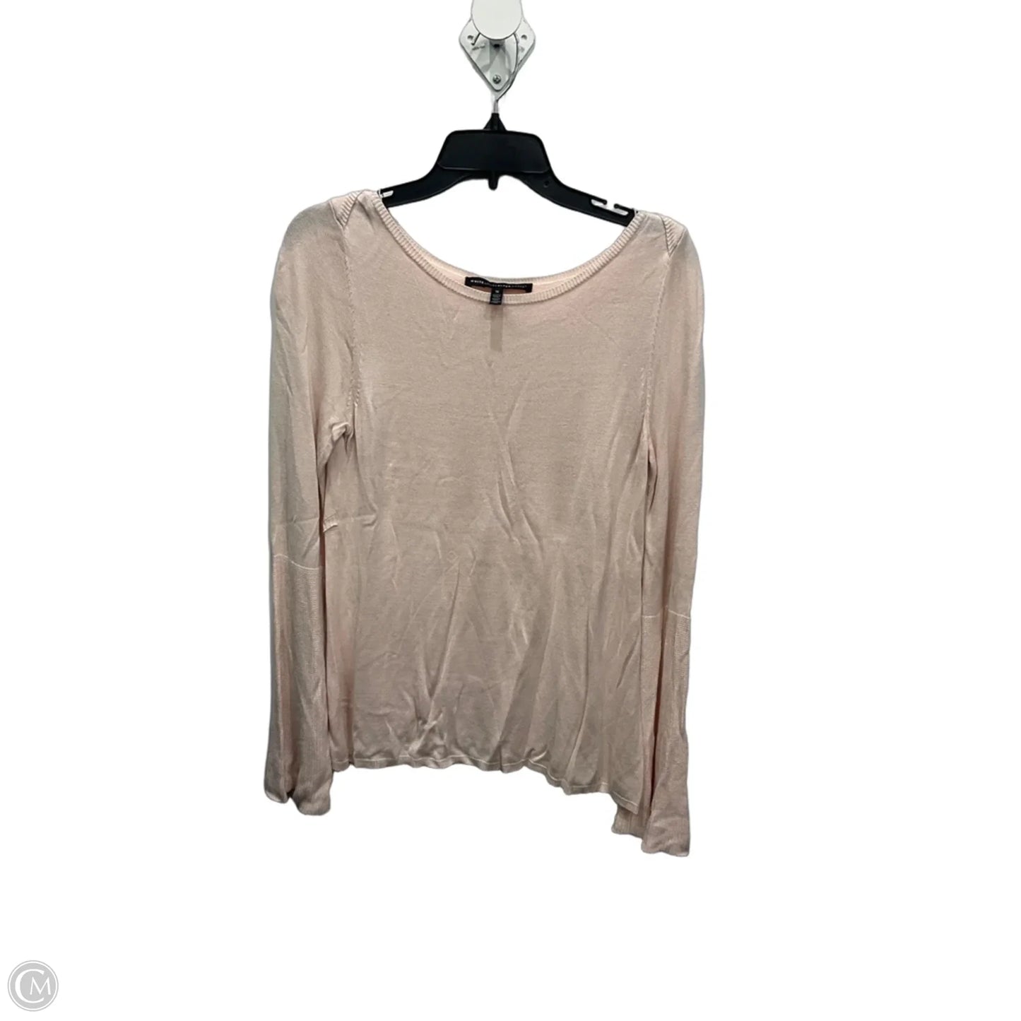 Top Long Sleeve By White House Black Market In Pink, Size: M