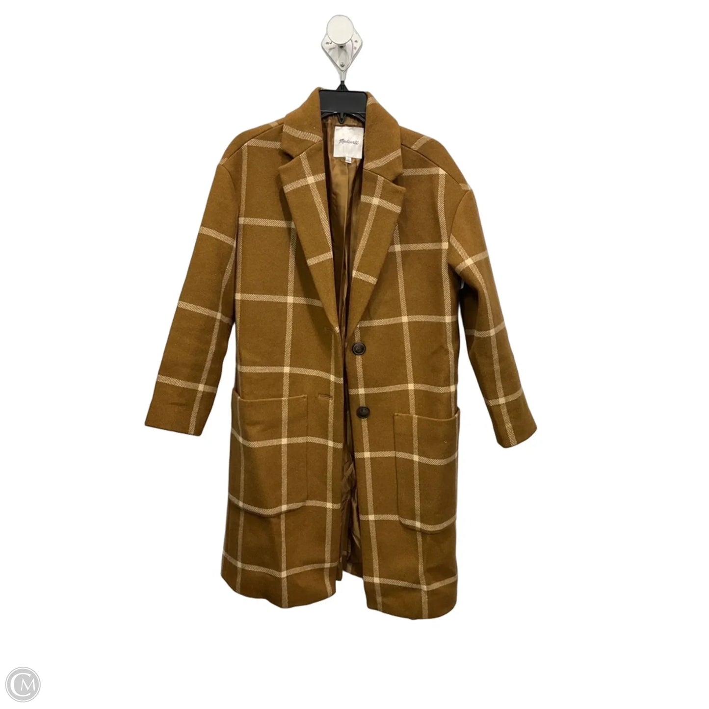 Coat Peacoat By Madewell In Brown, Size: Xs