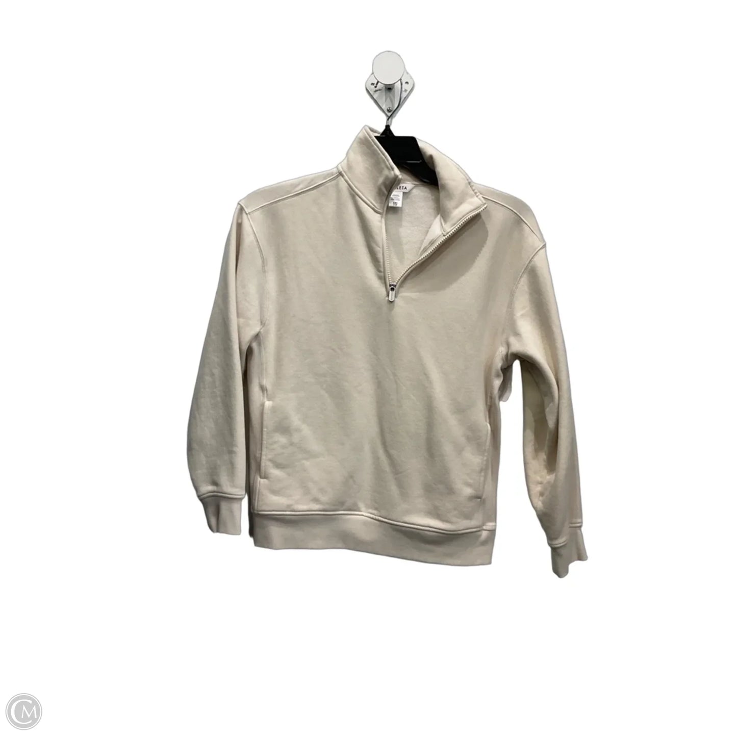 Athletic Sweatshirt Collar By Athleta In White, Size: Xxs