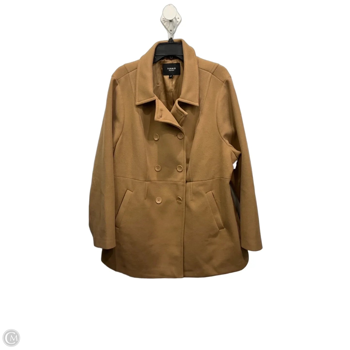 Coat Peacoat By Torrid In Brown, Size: 3x