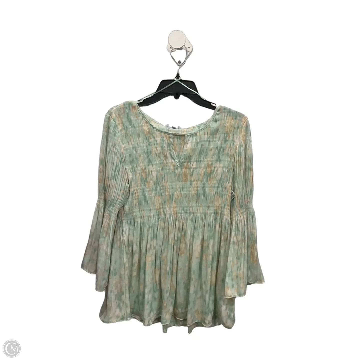Top Long Sleeve By Floral & Ivy In Green, Size: L