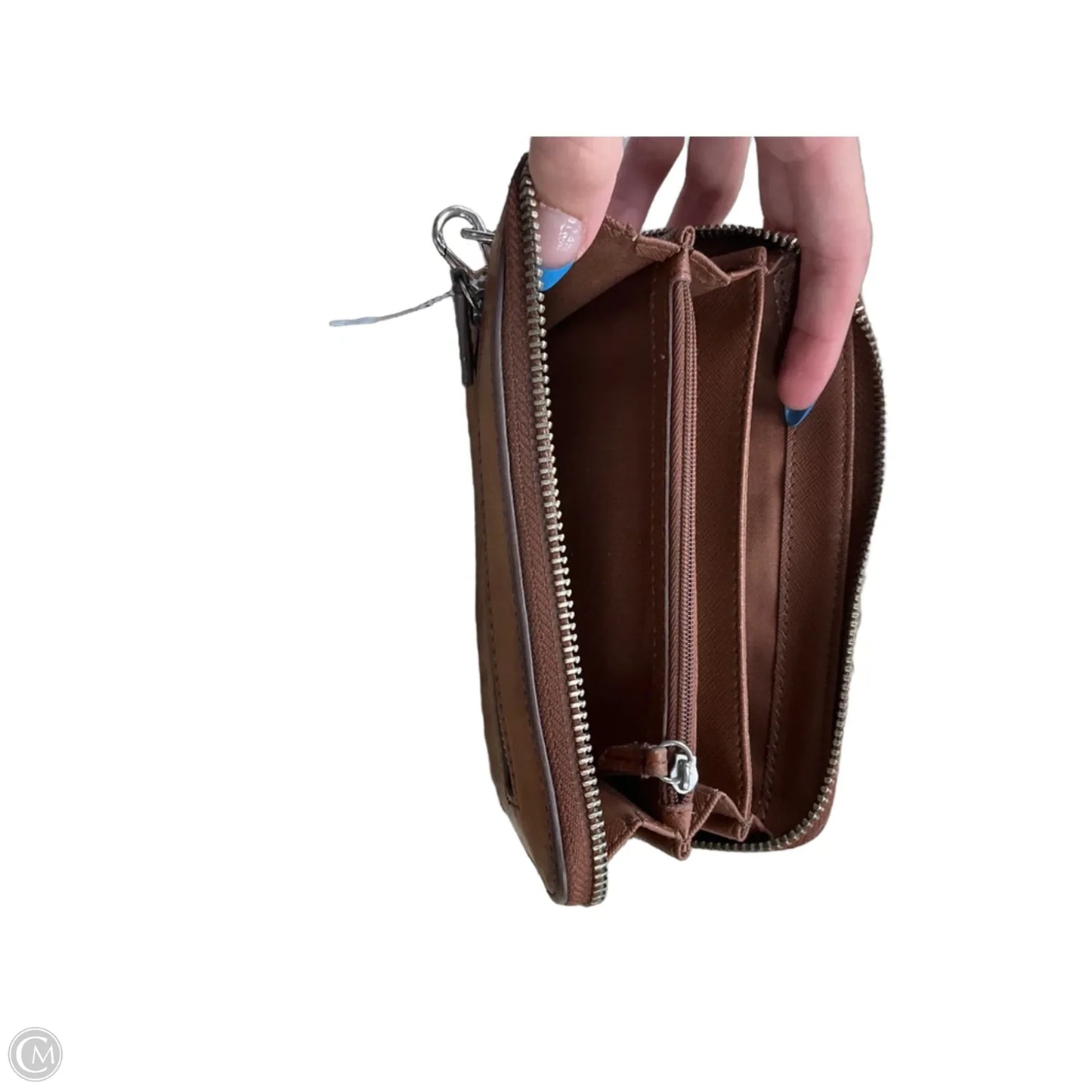 Wristlet Leather By Fossil, Size: Medium