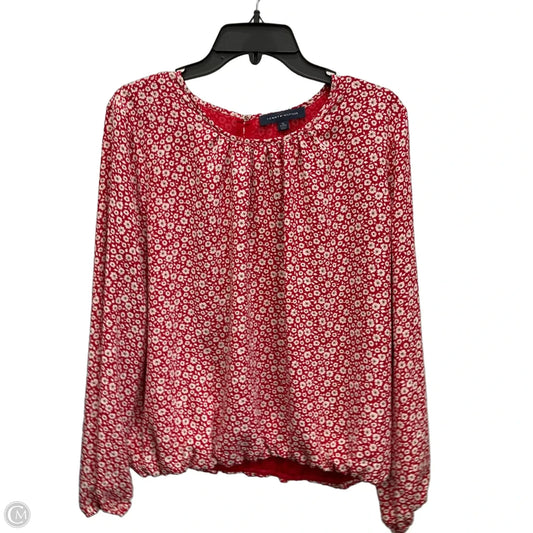 Top Long Sleeve By Tommy Hilfiger In Floral Print, Size: Xl