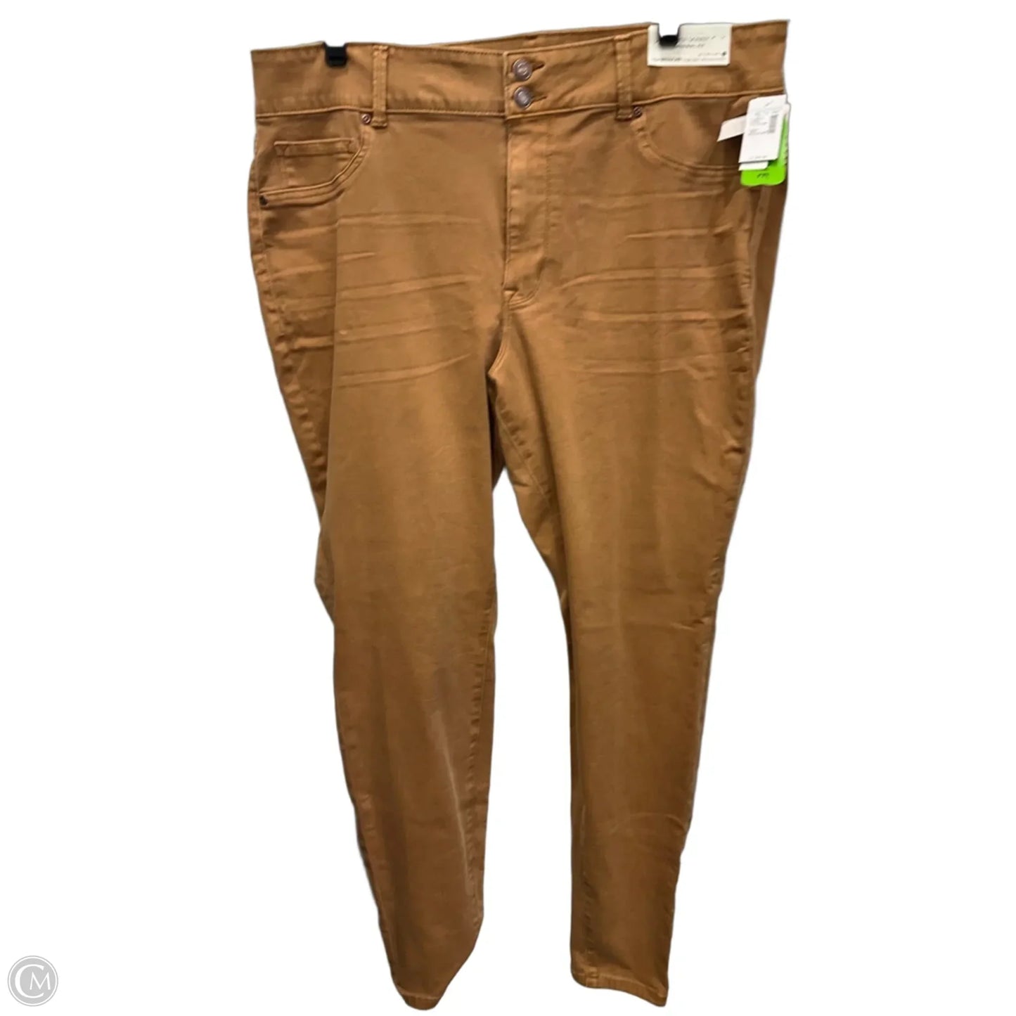 Jeans Skinny By Maurices In Brown Denim, Size: 18