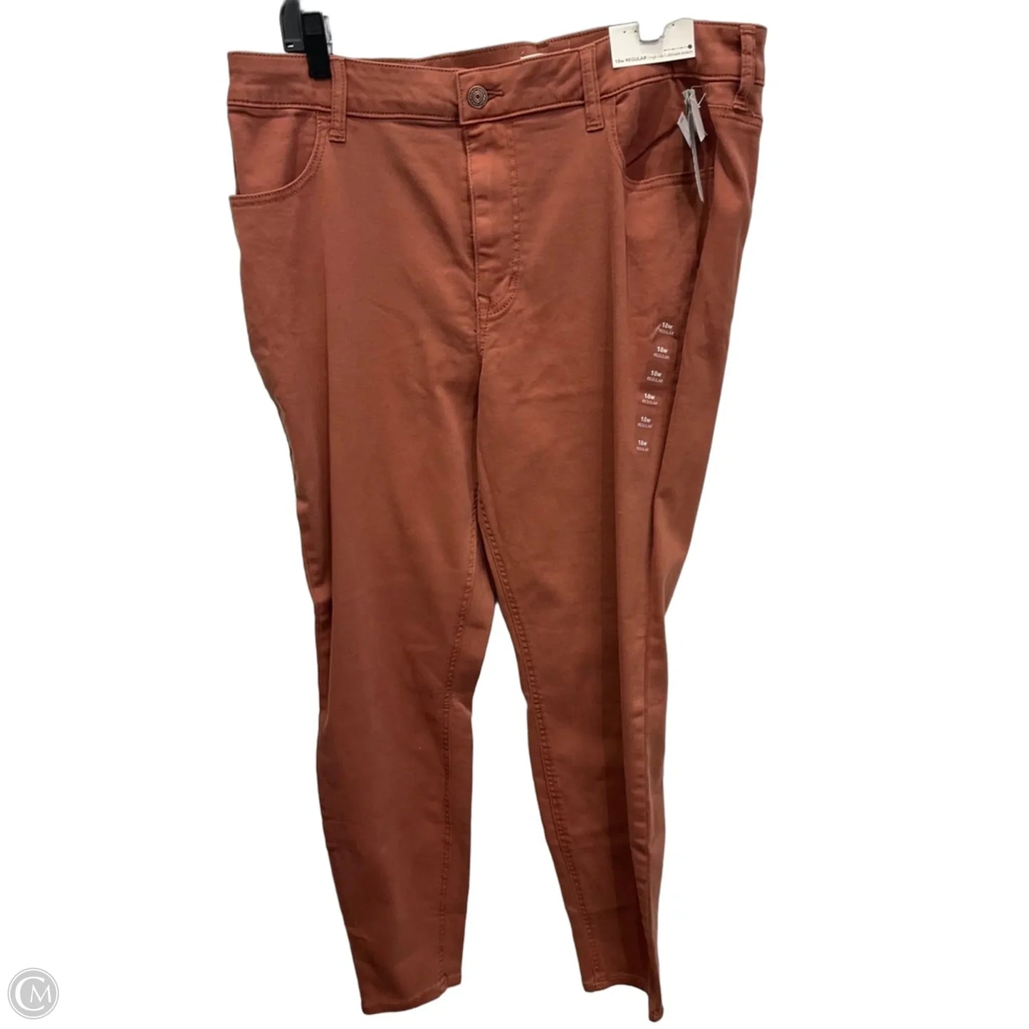 Jeans Jeggings By Maurices In Orange Denim, Size: 18