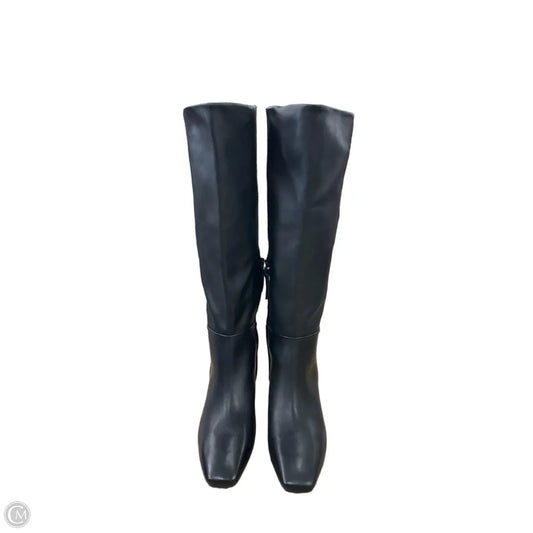 Boots Leather By Franco Sarto In Black, Size: 8.5