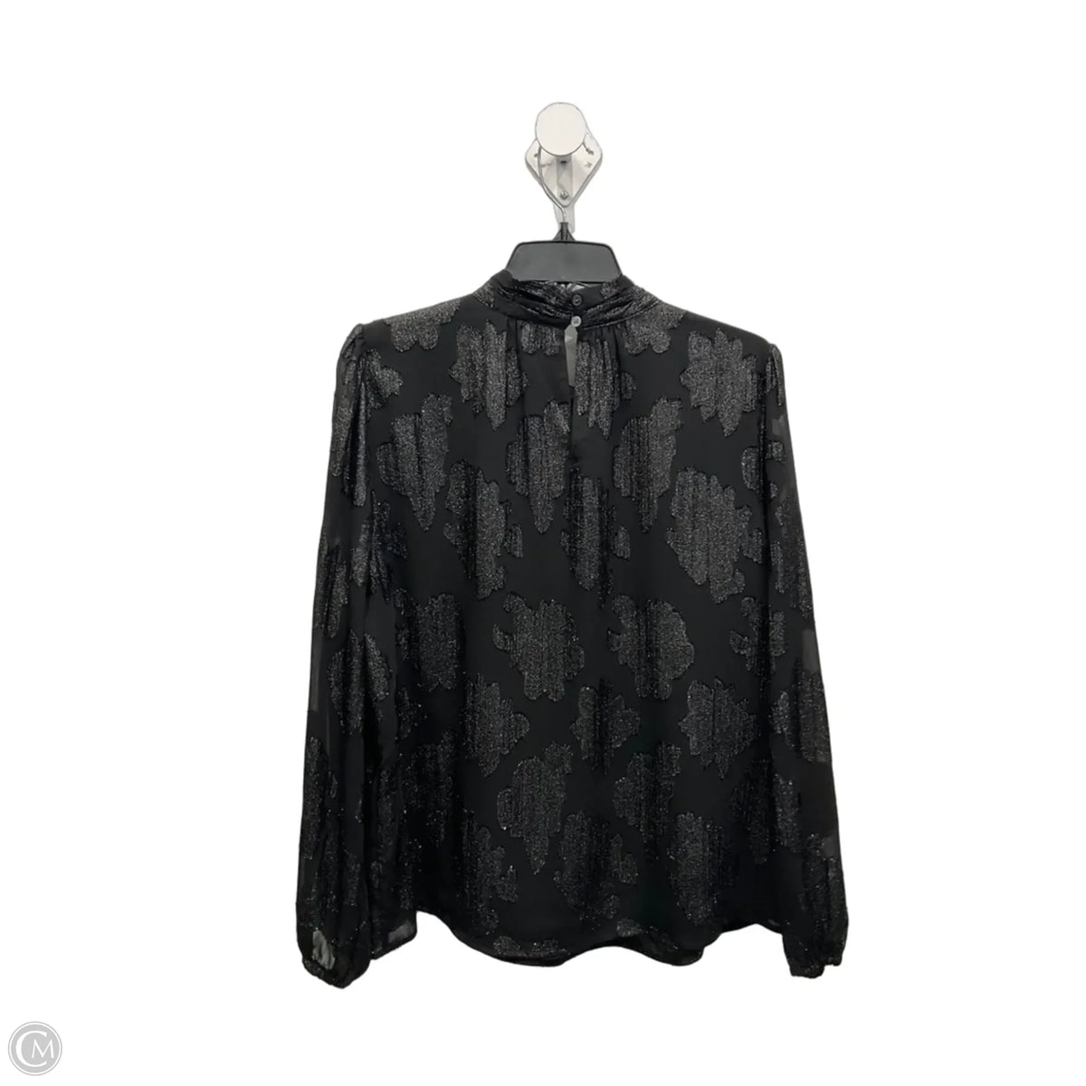 Blouse Long Sleeve By Loft In Black, Size: Xl
