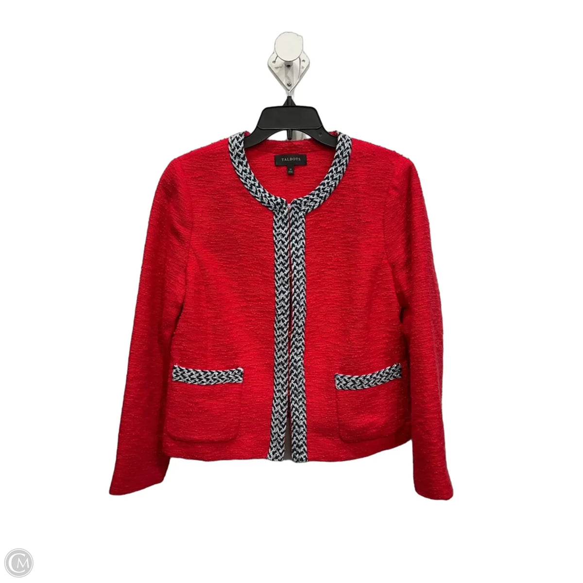 Blazer By Talbots In Blue & Red & White, Size: L