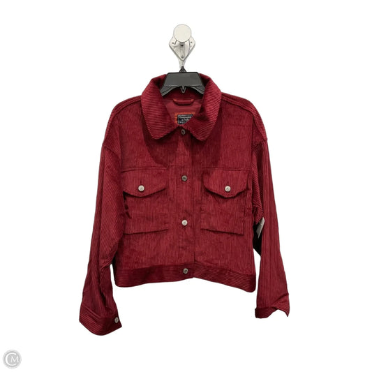 Jacket Other By Abercrombie And Fitch In Red, Size: Xl