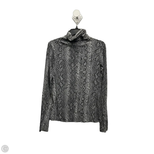 Top Long Sleeve By Michael By Michael Kors In Snakeskin Print, Size: M