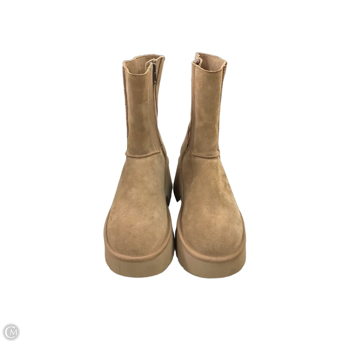 Boots Designer By Ugg In Brown, Size: 10