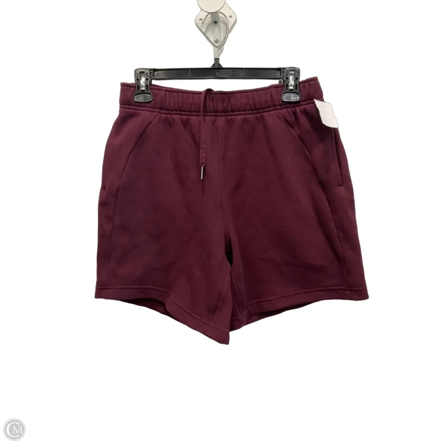Athletic Shorts By Lululemon In Maroon, Size: 4