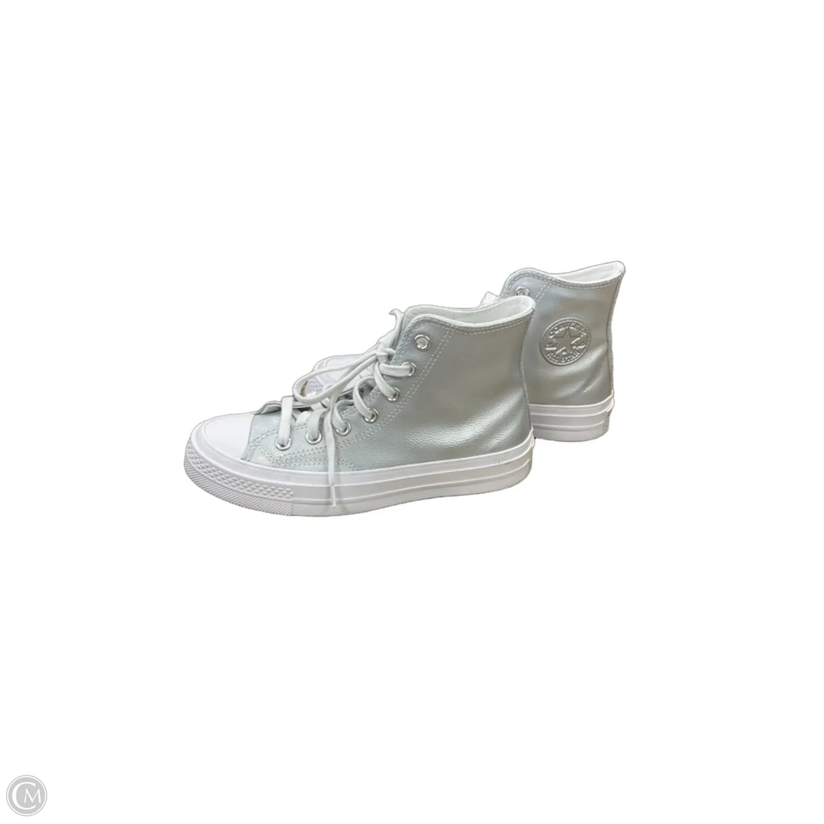 Shoes Sneakers By Converse In Silver, Size: 6