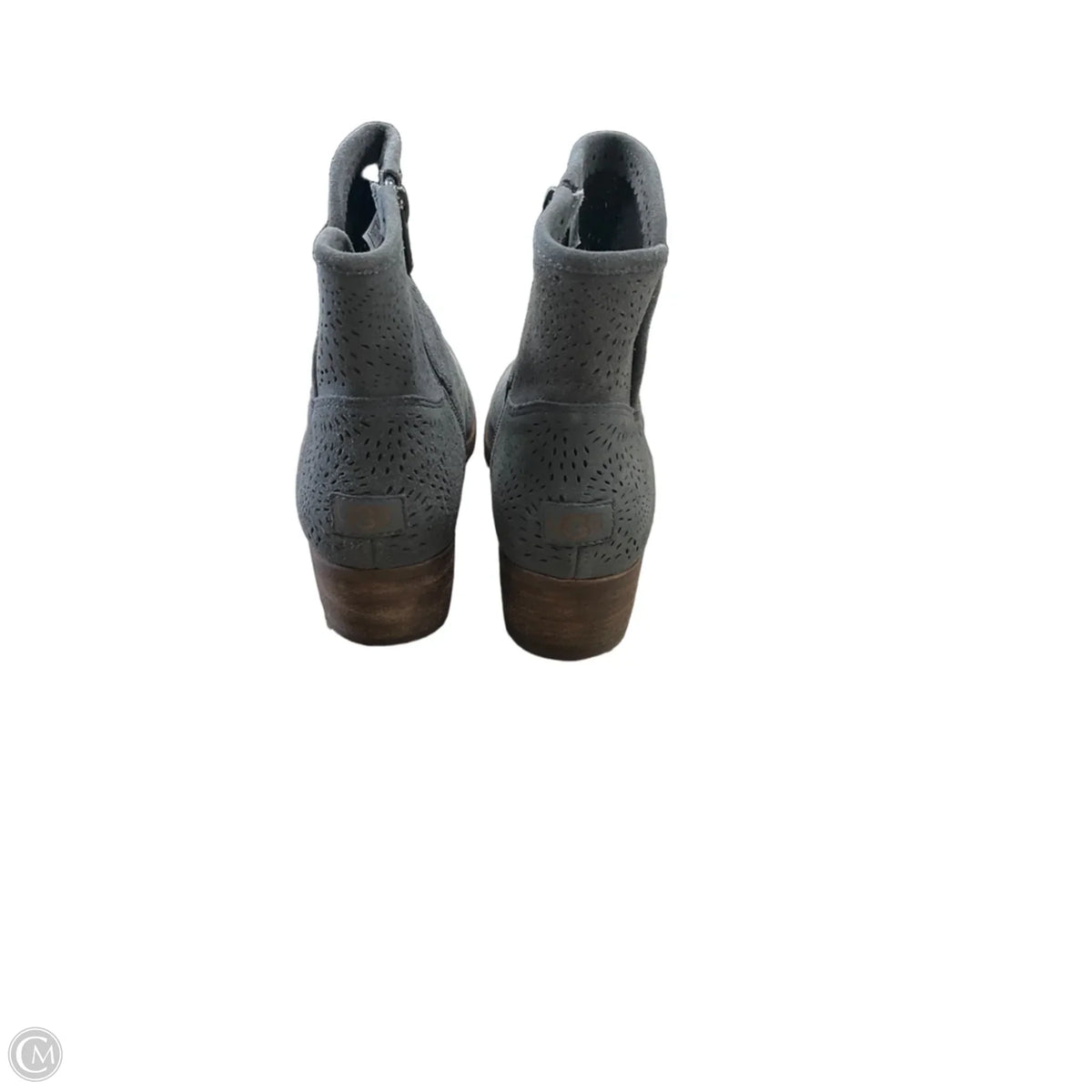 Boots Designer By Ugg In Grey, Size: 9