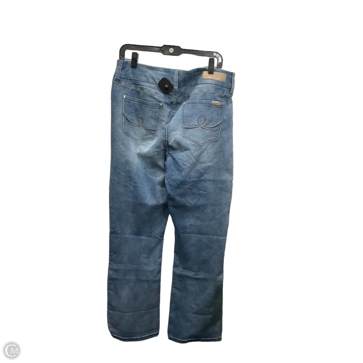 Jeans Boot Cut By Seven 7 In Blue Denim, Size: 16
