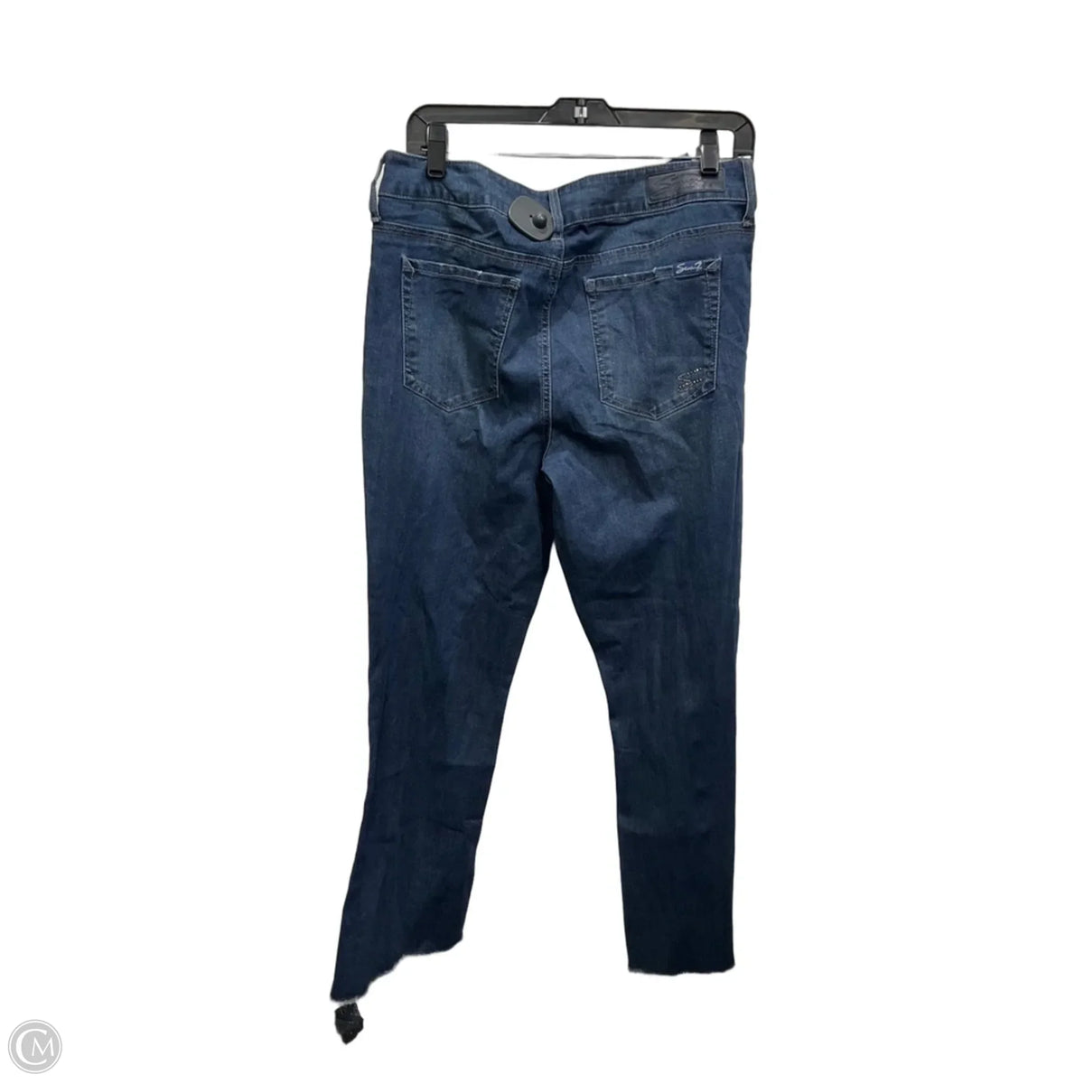 Jeans Flared By Seven 7 In Blue Denim, Size: 12