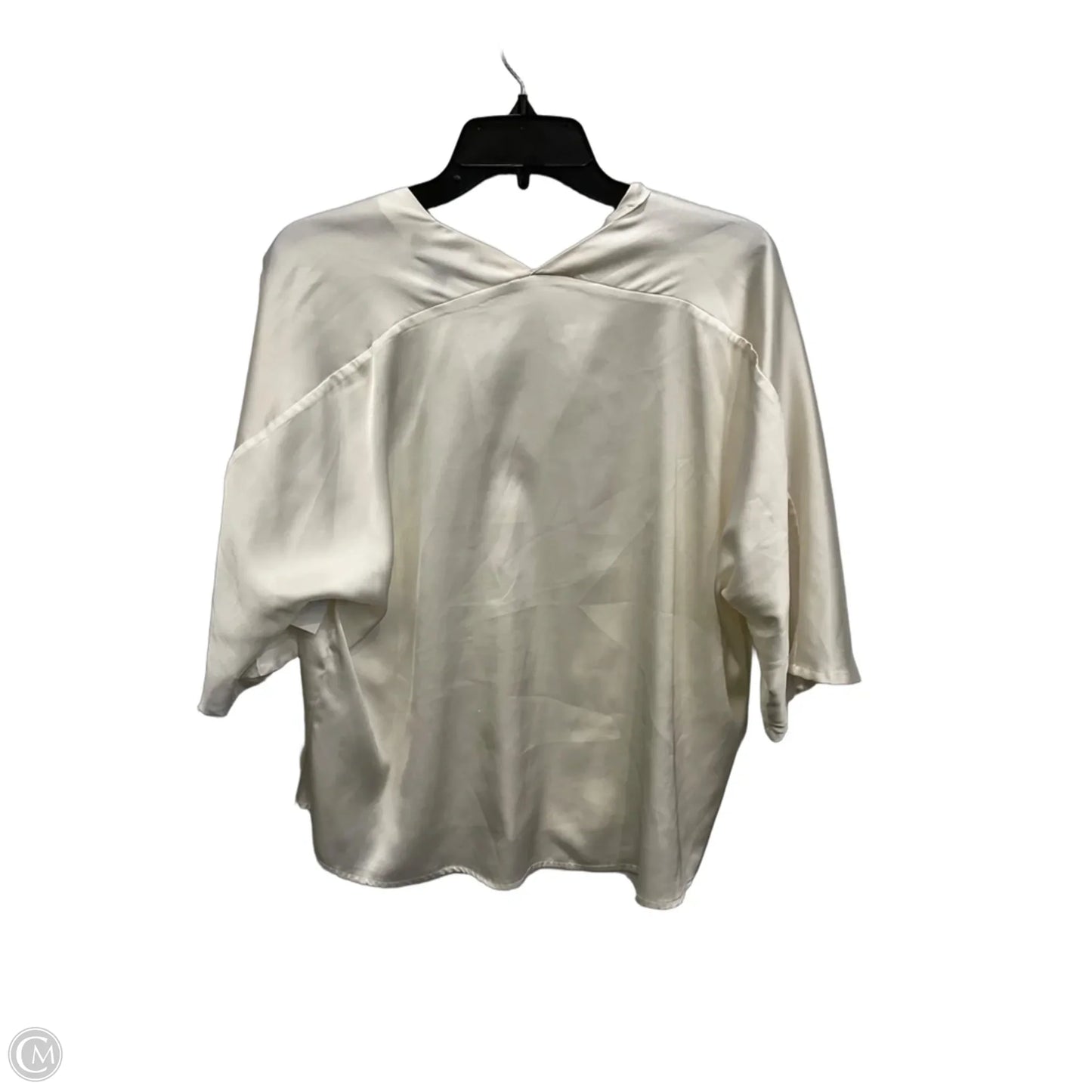 Top Short Sleeve By Banana Republic In White, Size: Mp