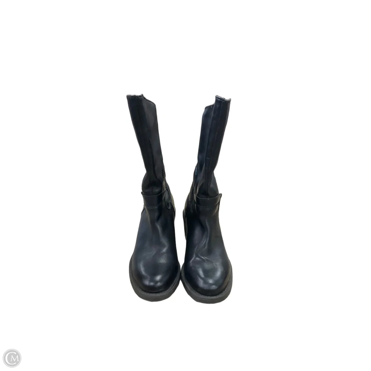 Boots Mid-calf Flats By Calvin Klein In Black, Size: 6