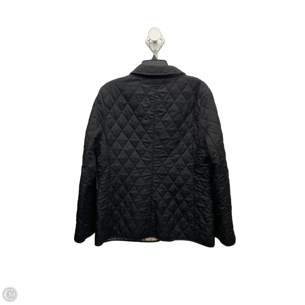 Jacket Luxury Designer By Burberry In Black, Size: M