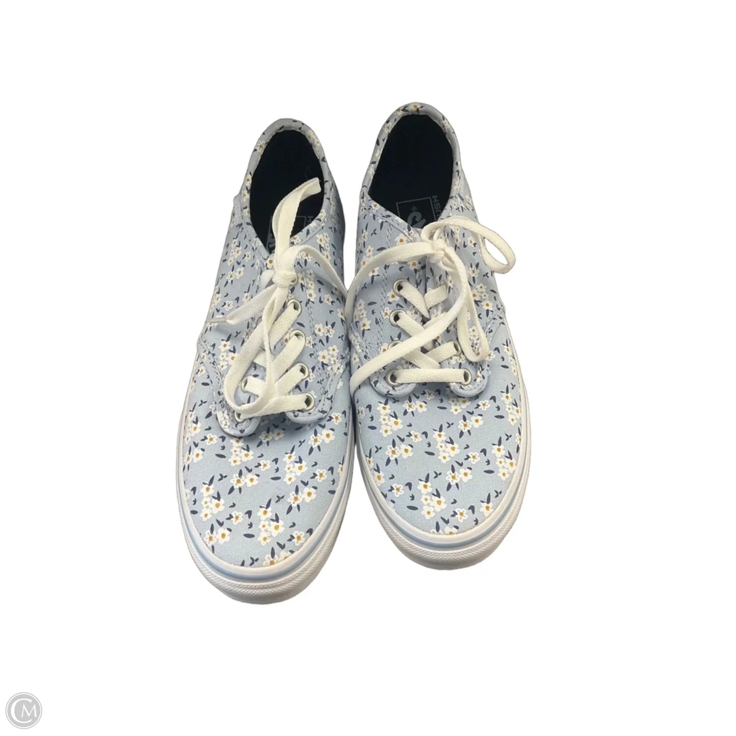 Shoes Sneakers By Vans In Blue & White, Size: 9.5