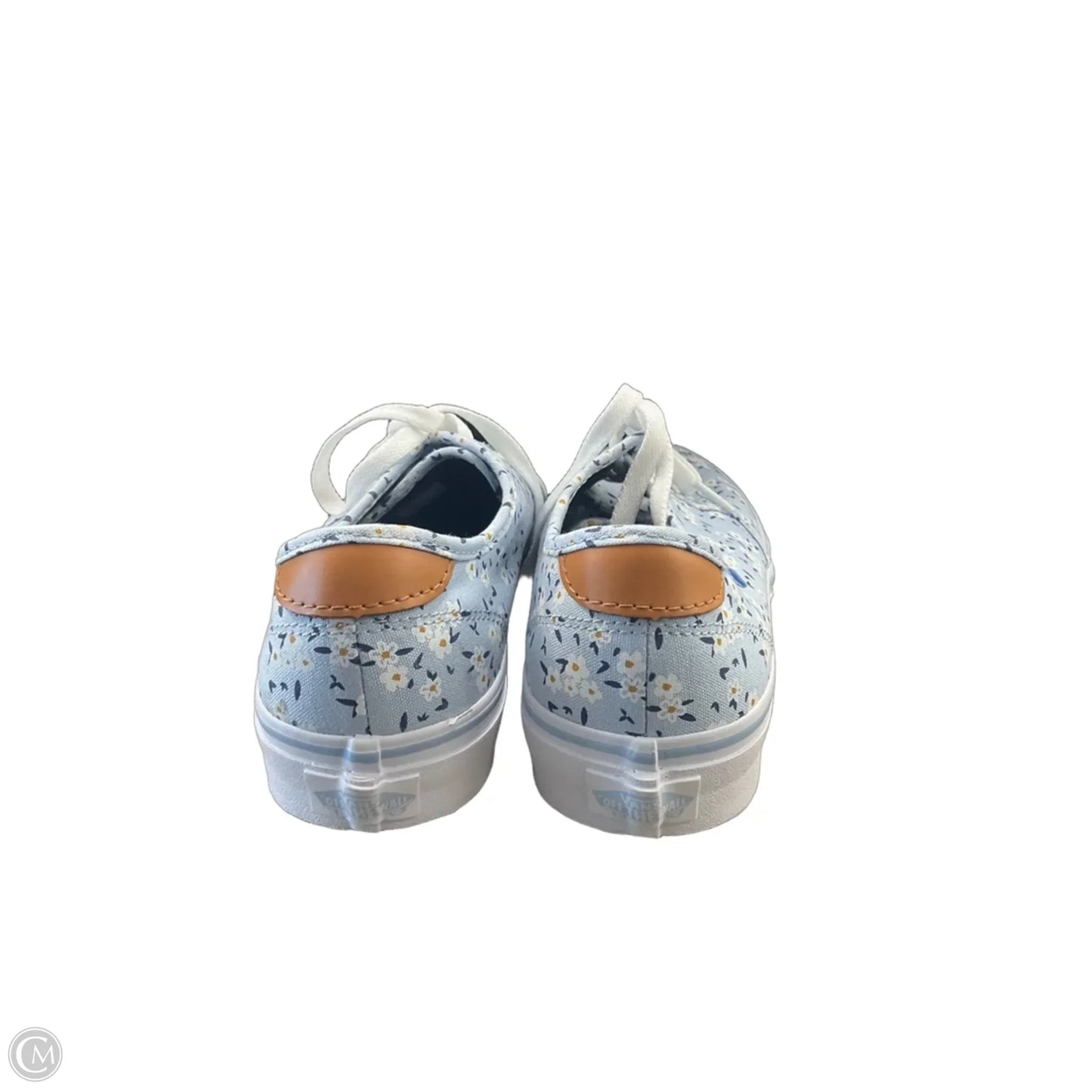 Shoes Sneakers By Vans In Blue & White, Size: 9.5