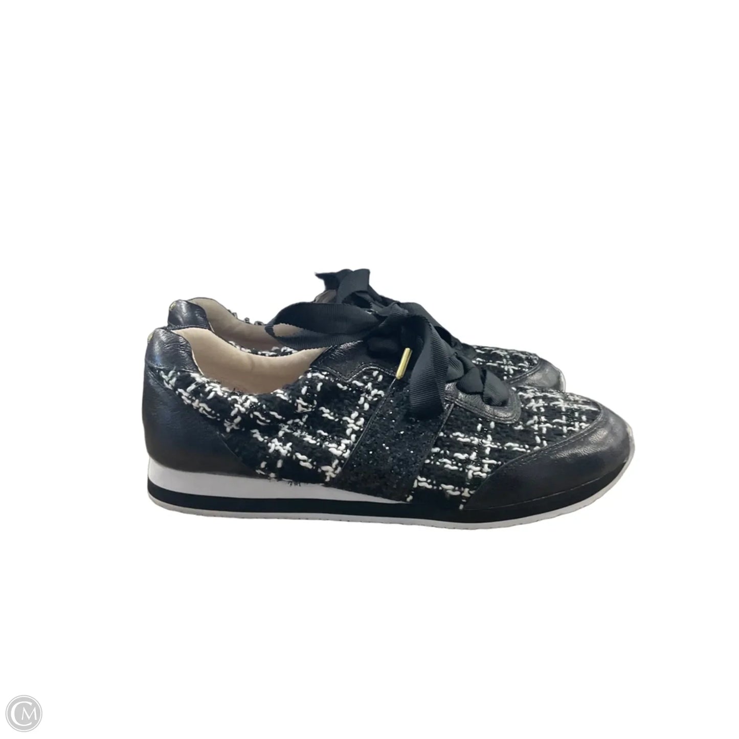 Shoes Designer By Kate Spade In Black & White, Size: 9.5