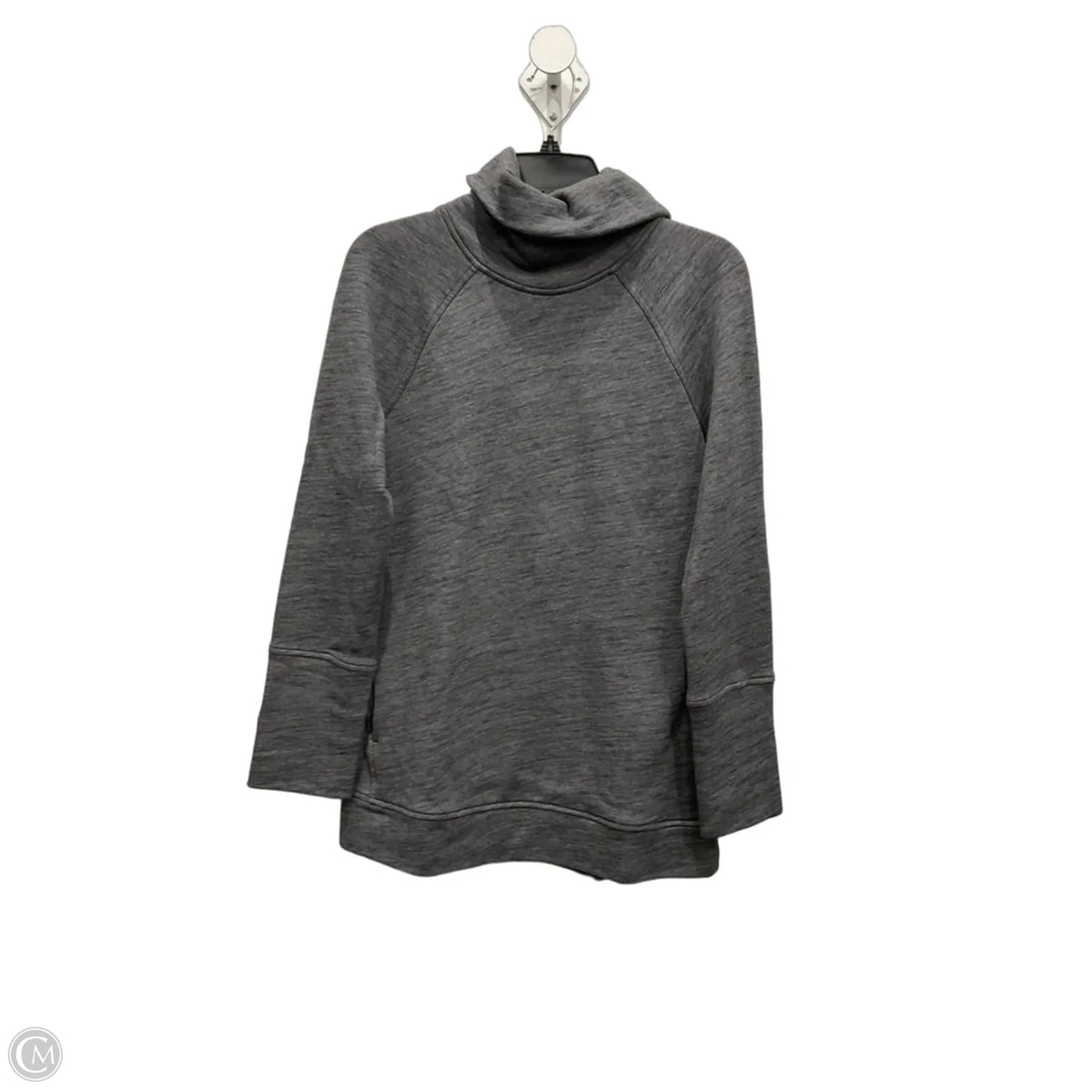 Athletic Sweatshirt Collar By Lululemon In Grey, Size: M