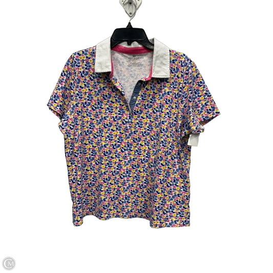 Top Short Sleeve By Talbots In Floral Print, Size: 1x
