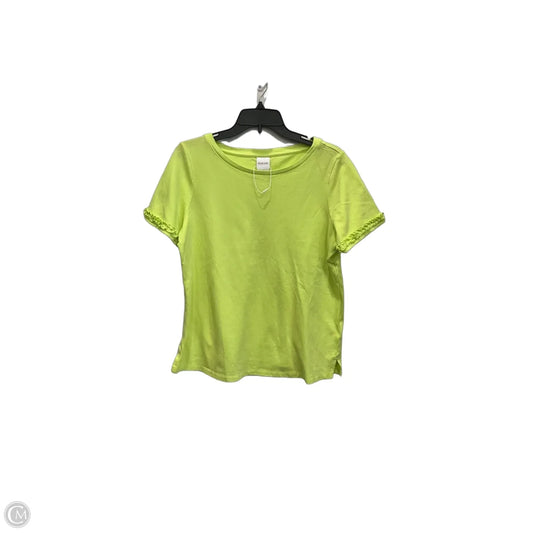 Top Short Sleeve By Madeleine In Green, Size: Xl
