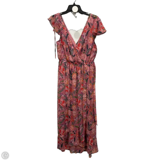 Dress Casual Maxi By Band Of Gypsies In Pink, Size: L