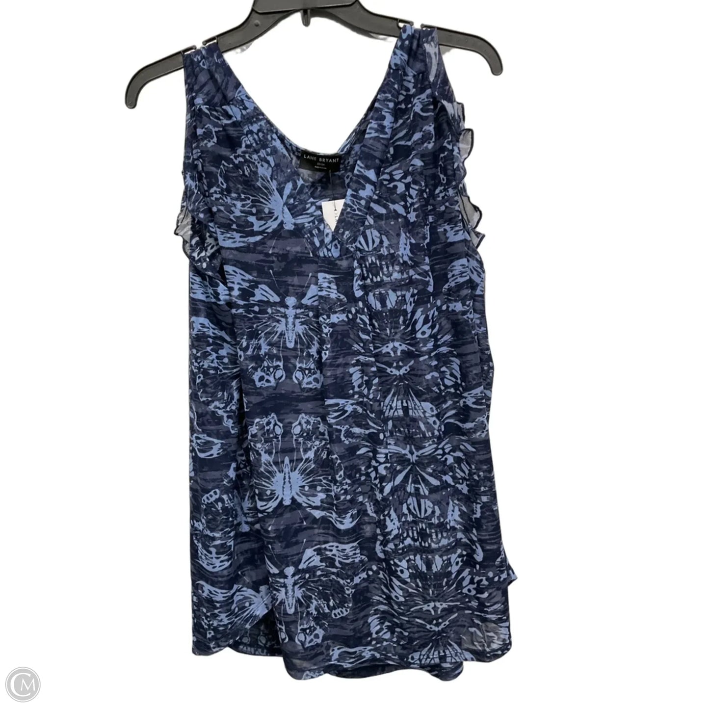 Top Sleeveless By Lane Bryant In Blue, Size: 3x