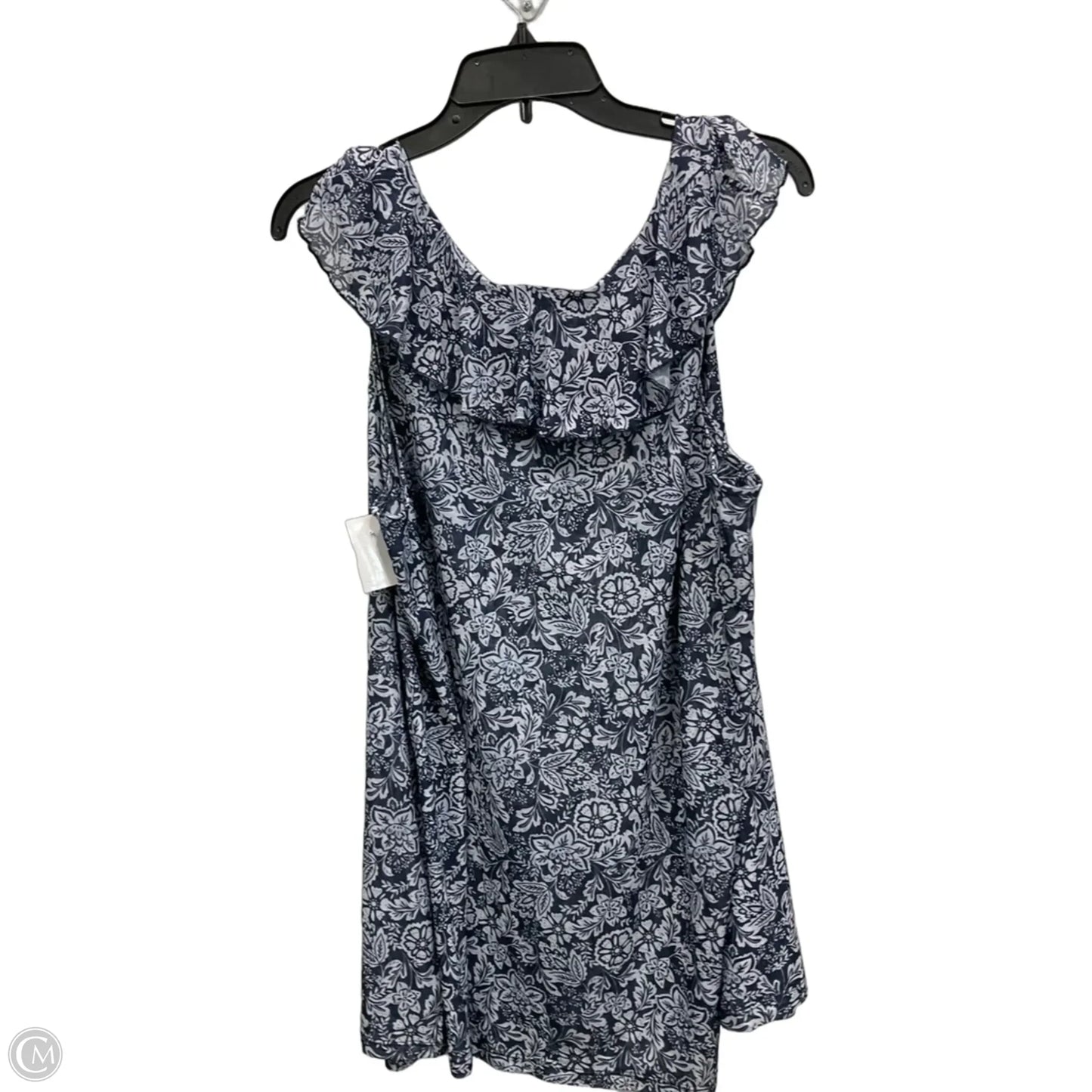 Top Sleeveless By Lane Bryant In Blue, Size: 3x