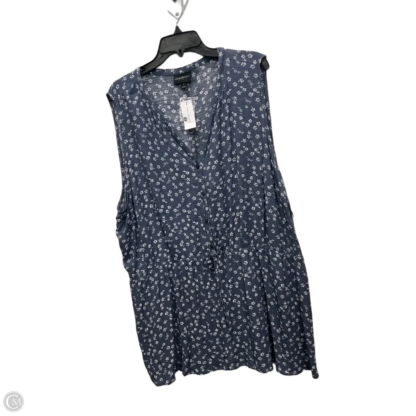 Top Sleeveless By Lane Bryant In Blue, Size: 3x