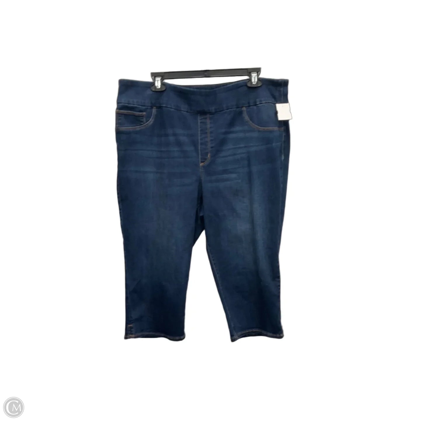 Capris By Chicos In Blue Denim, Size: 16