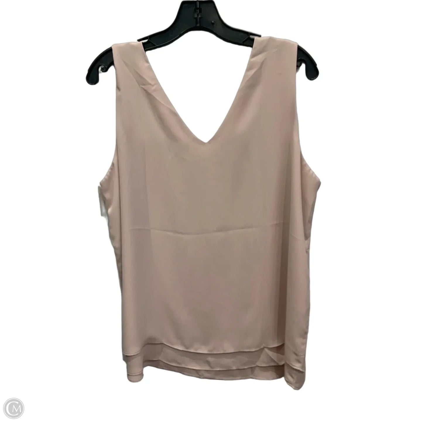 Top Sleeveless By Ann Taylor In Tan, Size: L