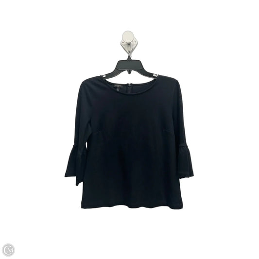 Top 3/4 Sleeve By Talbots In Black, Size: M