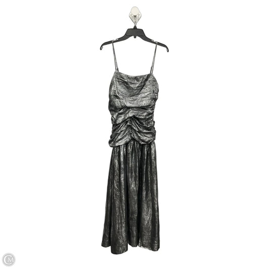 Dress Party Long By Anthropologie In Silver, Size: M
