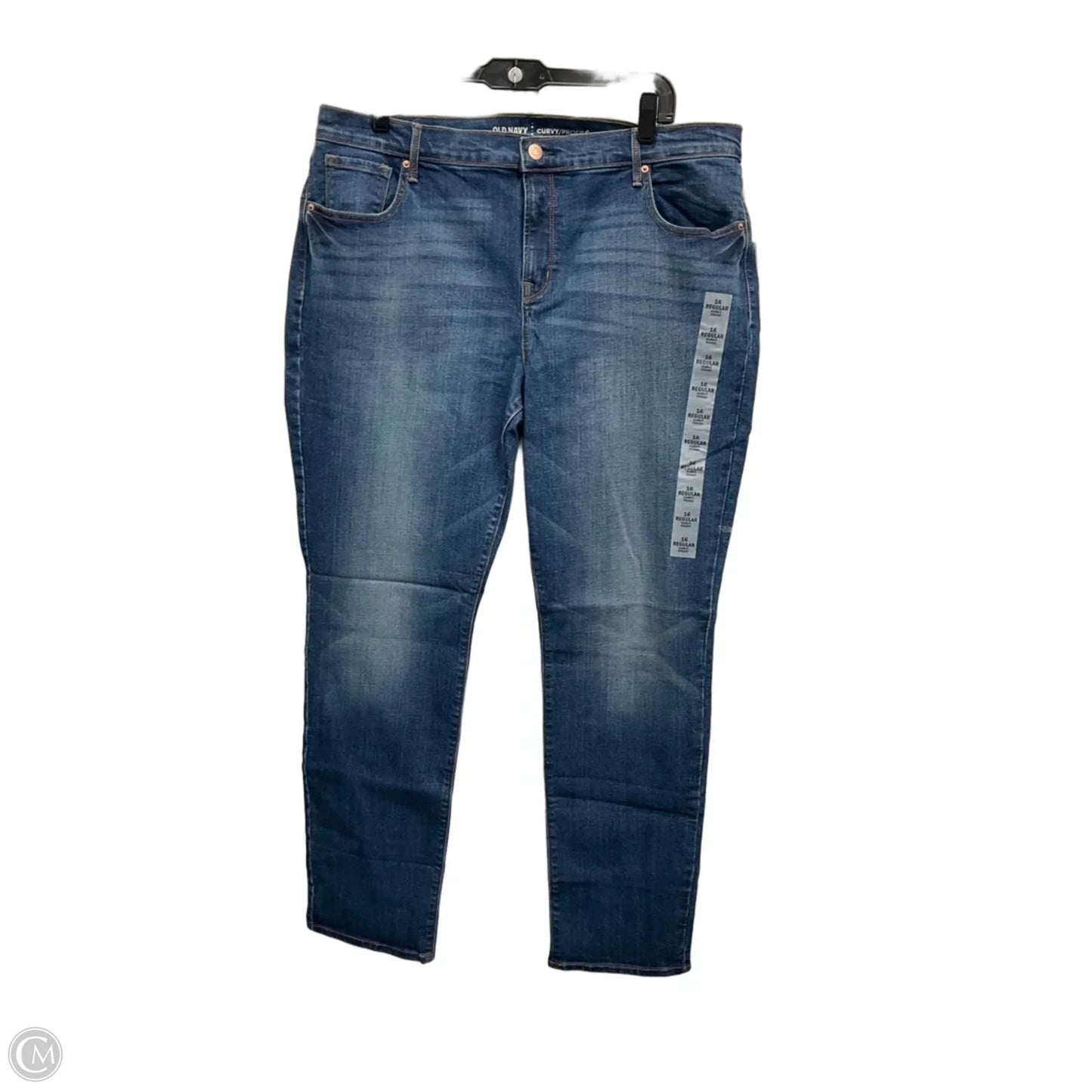 Jeans Straight By Old Navy In Blue, Size: 16