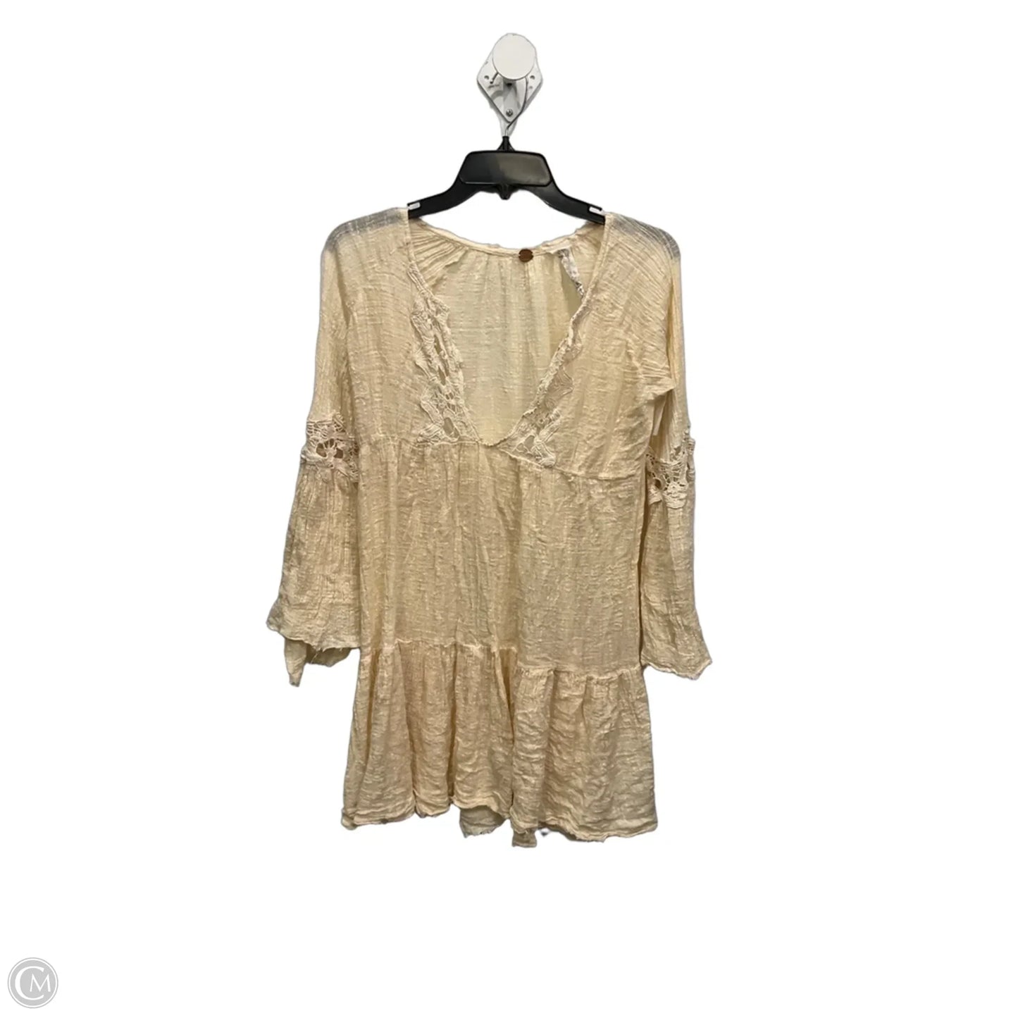 Top Long Sleeve By Free People In Cream, Size: Xs